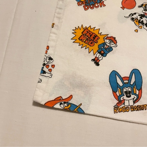 Kids Cartoon Print Set of 2 Pillowcase Ringo Rabbit Deputy Duck - Picture 5 of 16